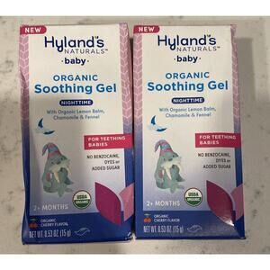 Hyland's Naturals Baby Organic Soothing Gel Nighttime Exp 3/25+ Teething Cherry